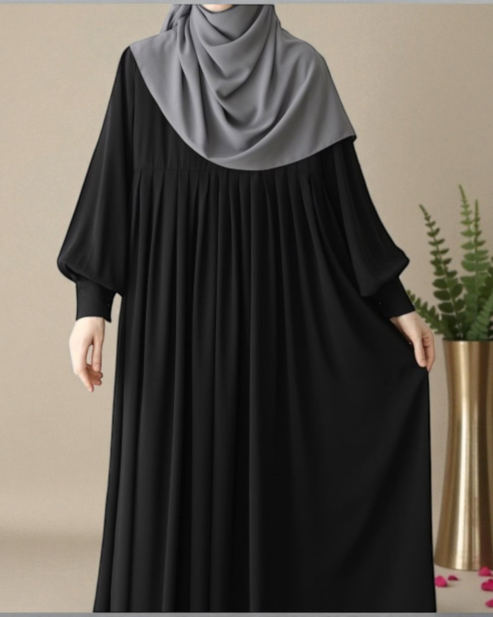 Baggy Pleated Abaya