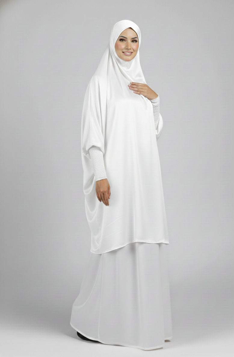 Jilbab 3-pcs White Colour