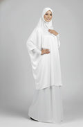 Jilbab 3-pcs White Colour