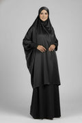Jilbab 3 pcs Black Colour